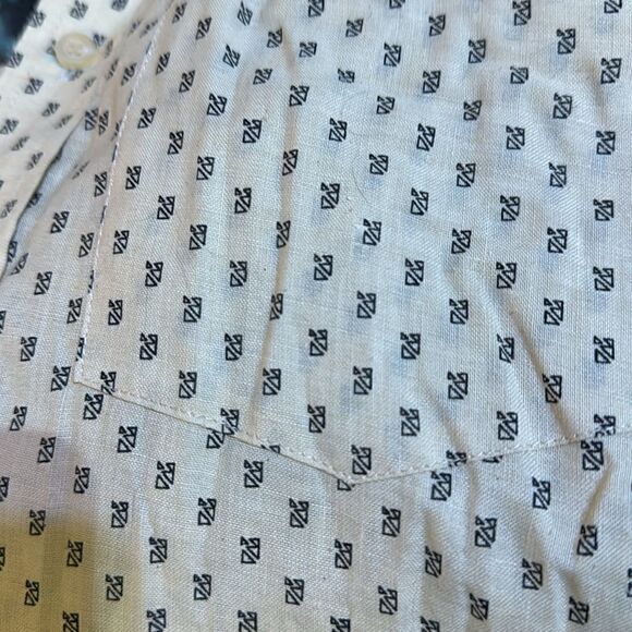 Vintage Adarsh Cotton/Linen Button Down - L - Picture 6 of 6